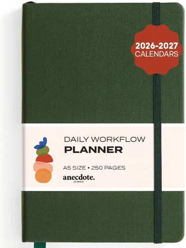 Miniatura 15 de Planificador Anecdote 2026: Un Planificador Mensual, Semanal y Diario 2026 para Planificar tu Éxito - Tamaño A5 Tapa Dura Comienza en Cualquier Negro