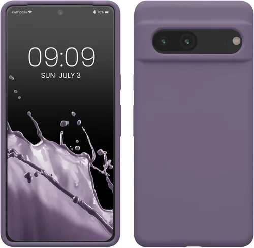 Miniatura 87 de kwmobile Funda compatible con Google Pixel 7 - Funda de silicona TPU con acabado suave - Piedra antigua