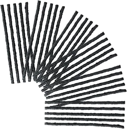 Miniatura 9 de PAX Kit de 50 tapones de reparación de neumáticos negros de 4 pulgadas, kit de parche de neumáticos, tira de sellado sin cámara para reparación