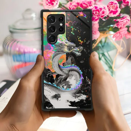 Miniatura 64 de CARLOCA Funda compatible con Samsung Galaxy S22 Ultra, diseño gráfico de Star Howling Wolfs Samsung Galaxy S22 Ultra, diseño gráfico, a prueba