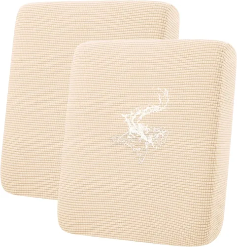 Miniatura 78 de hyha Fundas impermeables para cojines de sofá para mascotas, funda antideslizante para asiento de sofá para perros lavable, tela de jacquard Gris