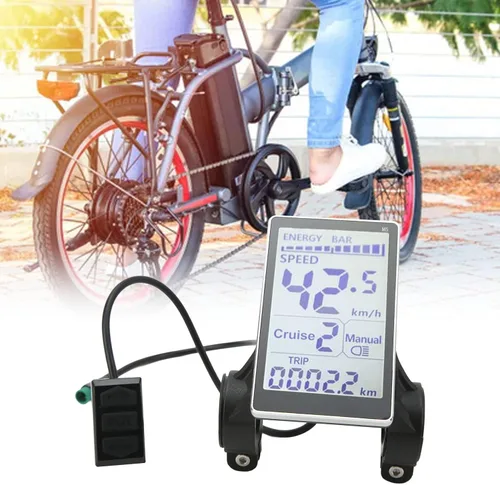 Miniatura 3 de Pantalla de panel LCD M5, pantalla LCD EBike, Medidor LCD de bicicleta eléctrica 5 pines 24V 36V 48V 60V Universal E Scooter M5 Pantalla de panel