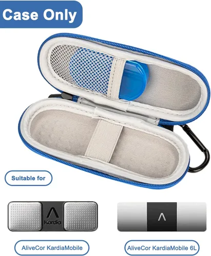 Miniatura 5 de Funda compatible con monitor Kardiamobile ECG, almacenamiento de viaje duro para Alivecor Kardia Mobile 6L Monitor de corazón con pastillero