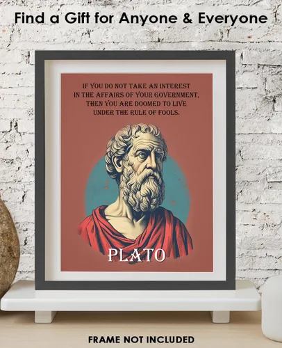 Miniatura 7 de Buzz Unplugged Inspirational Wall Art Poster The Affairs of Your Government, Plato 8x10 Unframed Motivational Wall Art & Positive Affirmations