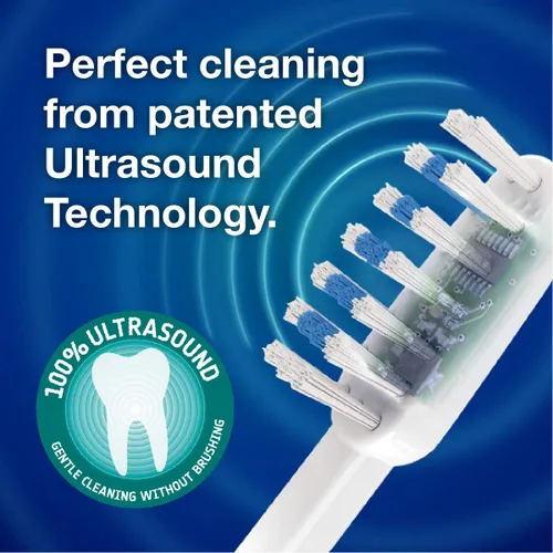 Miniatura 2 de Emmi-dent Cepillo de dientes eléctrico Oral Waver con tecnología 100% de ultrasonido, vibración suave y pasta de dientes nano-burbuja. Ideal