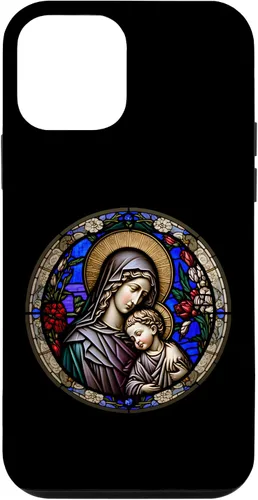 Miniatura 15 de Funda para iPhone 11 Religious Blessed Virgin María y Jesús con diseño de vidrieras