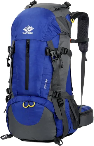 Miniatura 11 de Esup - Mochila de senderismo de 50 l para hombre, mochila de camping con cubierta de lluvia 45l+5l, mochila ligera para senderismo, mochila de viaje