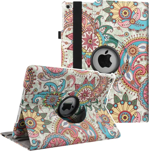 Miniatura 13 de Funda para iPad de 9.7 pulgadas 2018 2017/iPad Air 2 – Funda protectora con soporte giratorio de 360 grados, funda protectora inteligente