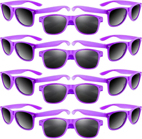 Miniatura 34 de Morcheiong Paquete de 12 lentes de sol de fiesta a granel para cumpleaños, fiesta de verano, bolsas de regalo, regalos