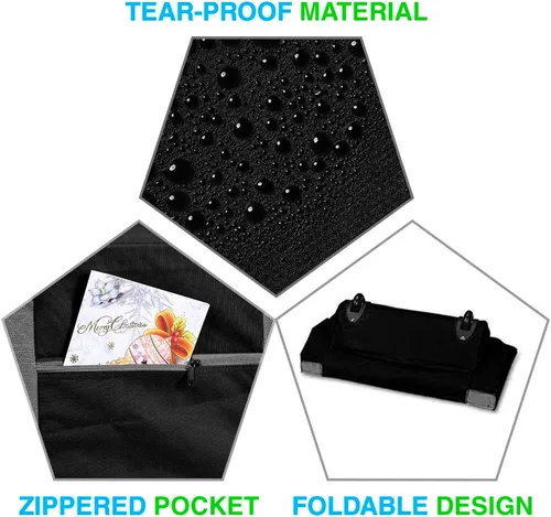 Miniatura 4 de ProPik Bolsa de almacenamiento rodante para árbol de Navidad, se adapta a árboles de vacaciones desmontados de hasta 7.5 pies de alto, 22" x 16" x