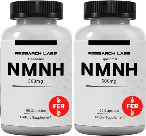 Miniatura 9 de Research Labs NMNH liposomal (alternativa al suplemento NMNN) 500 mg por porción 60 cápsulas (mononucleótido de dihidronicinamida) Suplemento NAD