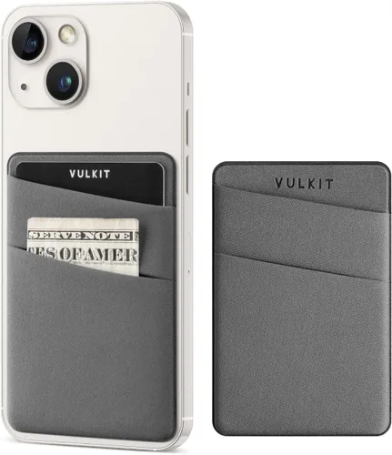 Miniatura 7 de VULKIT Soporte para tarjetas de teléfono, delgada, elástica, adhesiva, cartera, tarjeta, fundas para tarjetas de crédito, adhesivo para la parte