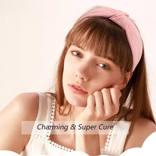 Miniatura 5 de Ondder Diademas anudadas para mujer, paquete de 10 diademas de moda con nudo superior, diadema surtida para mujer, turbante para el cabello fino