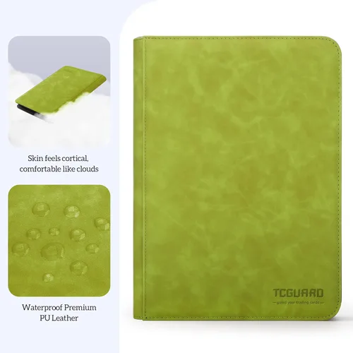Miniatura 2 de Carpeta de Cartas Coleccionables, Álbum de Cartas con 9 Bolsillos de Carga Lateral que Contiene Hasta 540 Cartas, Carpeta con Cremallera para Negro