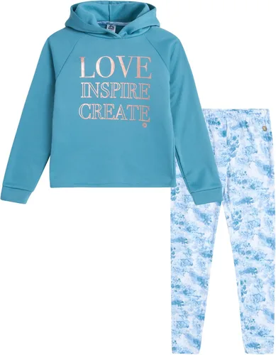 RBX Conjunto deportivo deportivo para niña, 2 piezas, sudadera con capucha y leggings de yoga, conjunto de ropa para niñas, 7-16
