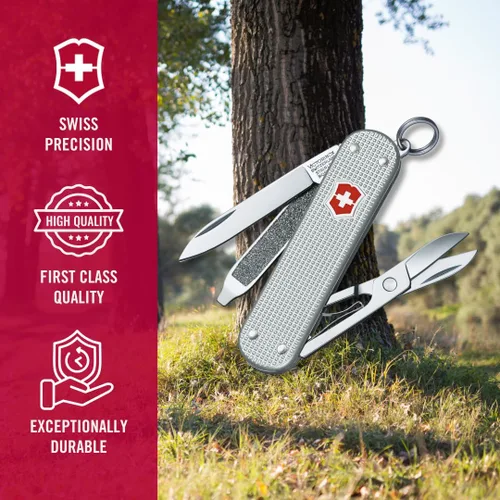 Miniatura 6 de Navaja suiza clásica, Victorinox, cuchillo de bolsillo Plateado