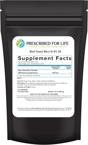 Miniatura 8 de Prescribed For Life Polvo de arroz de levadura roja, suplemento de arroz de levadura roja para apoyar la salud, vegano, sin gluten, sin OMG