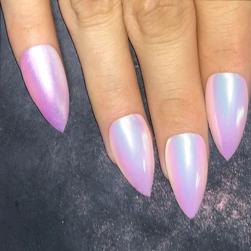 Miniatura 4 de Brillo holográfico para uñas, arco iris, neón, cromado, efecto de polvo de uñas, decoración de escamas, punta de polvo de uñas cromada, accesorios