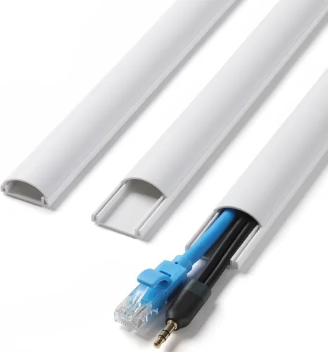 Miniatura 8 de ZhiYo Ocultador de cable de 39 pulgadas (3 piezas de 13 pulgadas de largo cada una), para 1-2 cables, cubiertas de cable autoadhesivas para cables