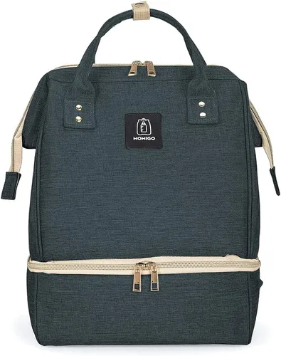Miniatura 13 de Mochila para extractor de leche, bolsa enfriadora y resistente a la humedad, doble capa para madre, mochila de trabajo al aire libre con puerto