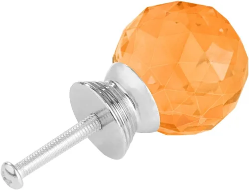 Miniatura 3 de 12 pomos de cristal de forma redonda de 1.18 pulgadas con tornillos, perilla de cajón para tirar, utilizada para cocina, tocador, puerta, armario