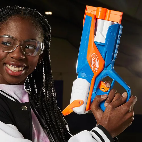 Miniatura 8 de Nerf Serie N Agility Blaster, 12 dardos N1 compatibles solo con pistolas de la Serie N, tambor de 6 dardos, juegos al aire libre para niños