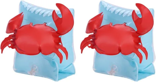 Miniatura 7 de Bandas de natación inflables para niños, brazo de natación de dibujos animados, flotadores, flotadores, flotadores de piscina, 3-6 años Flamenco