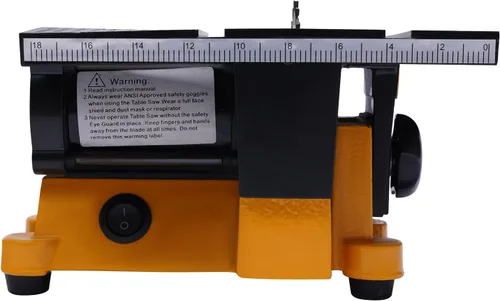 Miniatura 7 de Mini banco de sierra de mesa de 90 W 1/8 HP de 4 pulgadas, máquina de corte de piedra de vidrio y madera, mini herramienta de corte de sierra