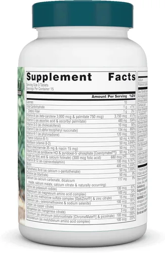 Miniatura 3 de Source Naturals Suplemento multivitamínico y inmunitario diario Life Force para hombres - 13 vitaminas, nutrientes y minerales esenciales* - 45