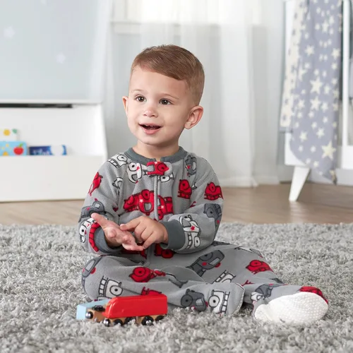 Miniatura 5 de Gerber Baby Boys' Toddler Loose Fit Flame Resistant Fleece Footed Pajamas 2-Pack
