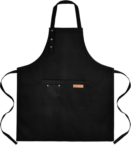 Miniatura 10 de Tosewever Delantales de Arte para Mujeres Pintura Cerámica Horneado, Delantal de Cocina con Correas de Hebilla para Hombres con Bolsillos para Chef