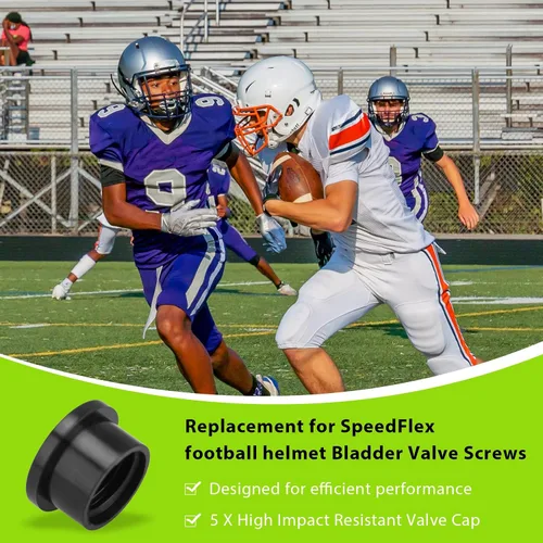 Miniatura 2 de Tornillos de válvula de vejiga de casco de fútbol para Riddell Speedflex y Speed Icon, 5 piezas de tapón de válvula de tornillo roscado de alto
