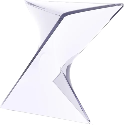 Miniatura 46 de LeisureMod Randolph - Mesa auxiliar apilable de 15.75 pulgadas, resistente a la intemperie, versátil mesa auxiliar triangular de plástico para sala