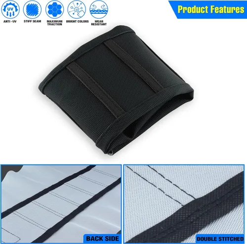 Miniatura 9 de Funda universal para asiento de motocicleta, agarre de goma antideslizante a rayas, costura suave para CRF WR WRF RMZ YZF SXF EXC EXC XC SX CR KLX