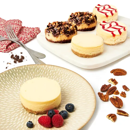 Miniatura 10 de David's Cookies Tartas de queso – Postre cremoso y clásico de panadería perfecto para cualquier ocasión – Gran idea de regalo para mujeres, hombres