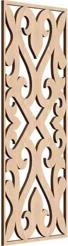 Miniatura 13 de Keene Paneles de pared decorativos de madera con calado, 9 3/8 pulgadas de ancho x 24 3/8 pulgadas de alto x 1/4 de alto, roble rojo rojo (Red Oak)