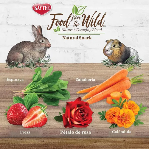 Miniatura 2 de Kaytee Comida de La Selva Snack Natural para Conejos, Cobayas y Otros Animales Pequeños, 1 Onza