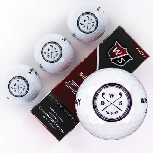 Miniatura 17 de Wilson - Funda de 3 pelotas de golf personalizadas para hombres, regalo de padrinos de boda, regalos para el padre de la novia, diseño personalizado