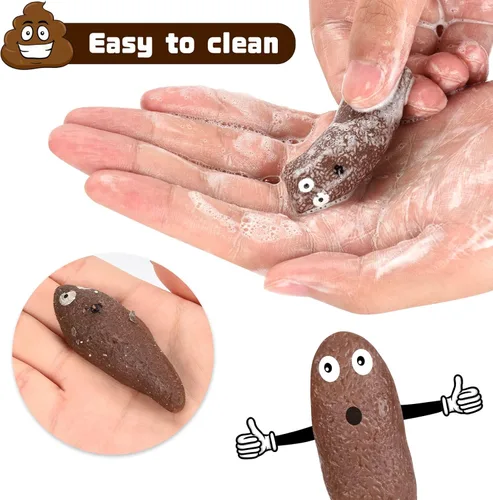Miniatura 7 de 20 piezas de juguetes novedosos de tirachinas para dedos, caca de juguete para Halloween, caca falsa para juguetes novedosos y diversiones, caca