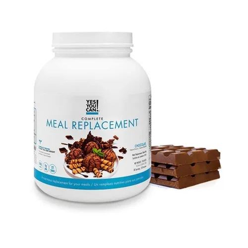 Yes You Can! Batido completo de reemplazo de comidas, 15 porciones (chocolate) Proteína de reemplazo de comidas en polvo con vitaminas y minerales,