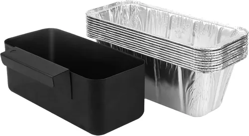 Miniatura 7 de Recogedor de grasa con paquete de 10 forros, kit de accesorios para plancha Blackstone