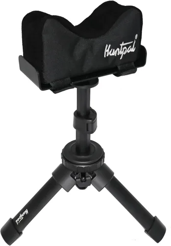 HUNTPAL Soporte para pistola de trípode portátil | Portátil, altura ajustable, construcción de aluminio compacta, para práctica de tiro de tiro de