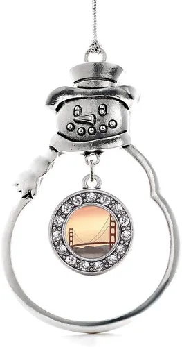 Miniatura 234 de Inspired Silver - Roller Queen - Adorno de Navidad plateado - Adorno circular para árbol de Navidad con circonita cúbica - Decoración colgante