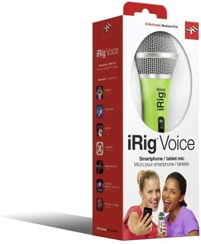 Miniatura 2 de IK Multimedia Micrófono karaoke iRig Voice (azul) para smartphones y tablets