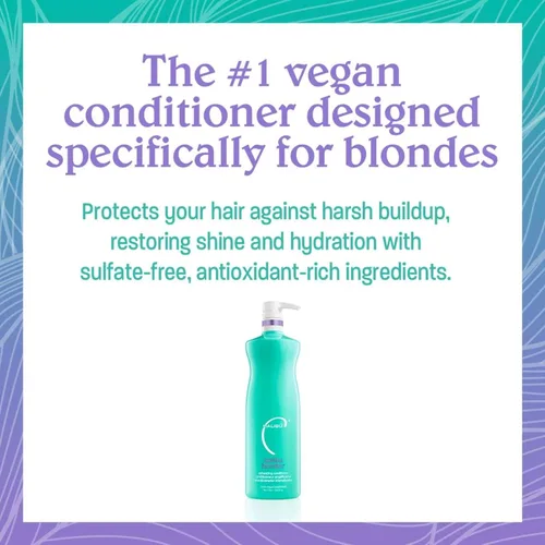 Miniatura 5 de Malibu C Blondes Enhancing Shampoo & Conditioner Duo (33.8 oz) - Champú y acondicionador morado revitalizante para la salud del cabello + brillo