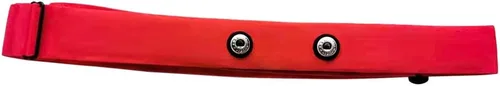 Miniatura 4 de Correa de pecho de repuesto para monitor de frecuencia cardíaca compatible con Polar H10 H9 H7 H1 Wahoo Tickr Garmin cinturón de pecho Rojo
