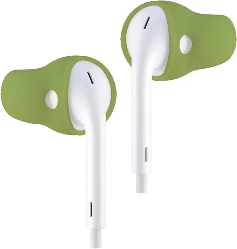 ACOUS Design Cubiertas para auriculares Purest Antideslizantes para deporte Compatibles con Apple EarPods y AirPods (Oliva Gris)