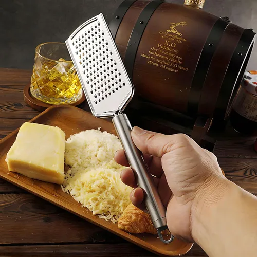 Miniatura 5 de Rallador de acero inoxidable; rallador de jengibre; rallador de especias; rallador de frutas; rallador de verduras; zanahoria, ajo, cebolla, nuez