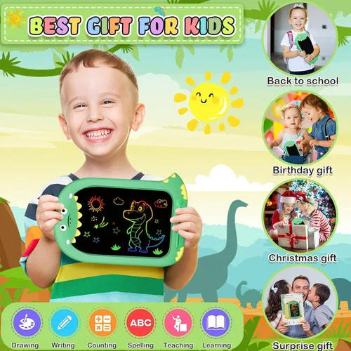 Miniatura 2 de Juguetes para niños de 1 a 2 años, tableta de dibujo de 10 pulgadas, tableta de escritura para niños, juguete de aprendizaje para niños de 1, 2, 3