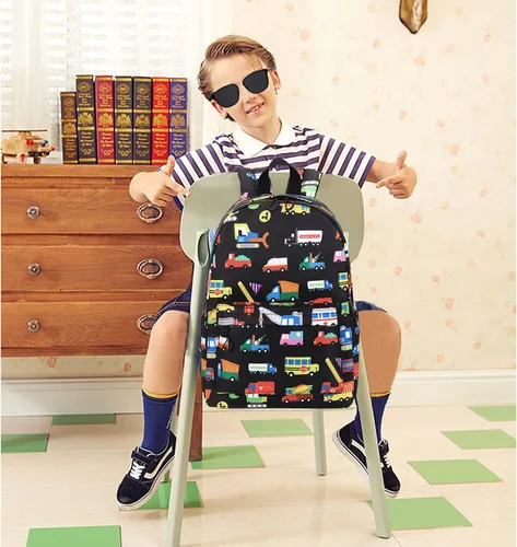 Miniatura 9 de Mochila preescolar para niños para escuela primaria Camión Marina S Computadora portátil